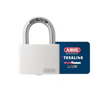 ABUS Cadenas T65AL/40 myLOCK - Inscriptible, Aluminium, Blanc