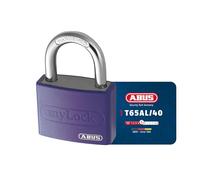 ABUS Cadenas T65AL/40 myLOCK - Inscriptible, Corps en Aluminium, Violet