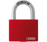 ABUS Cadenas T65AL/40 myLOCK - inscriptible individuellement - cadenas à broche - corps de serrure en aluminium massif - de sécurité ABUS 5 - rouge