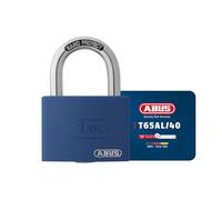 ABUS Cadenas T65AL/40 myLOCK orps Aluminium, Inscriptible, Bleu