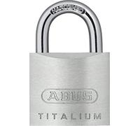 ABUS Cadenas TITALIUM 54TI/40 - Lot de 3, Aluminium, Acier Trempé | Profil paracentrique anti-manipulation, double verrouillage - larg. 60 mm, poids 236 g - idéal casiers, portes, coffres