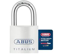 ABUS Cadenas Titalium 80TI/50 - Serrure de sous-sol avec corps de serrure léger et solide en aluminium spécial - ABUS -Niveau de sécurité 8 - argent