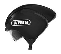 ABUS Casque contre la montre Gamechanger TT - Casque de vélo aérodynamique avec des propriétés de ventilation optimales pour femmes et hommes - Noir brillant, taille L