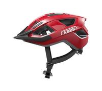 ABUS Casque de vélo Aduro 3.0 - Casque de ville sportif au design élégant pour usage quotidien et sportif - pour hommes et femmes - Rouge, taille M
