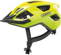 Casque de vélo ABUS Aduro 3.0 LED - Casque de ville sportif au design élégant pour les visites quotidiennes et sportives - avec feu arrière - pour femmes et hommes - taille S, jaune