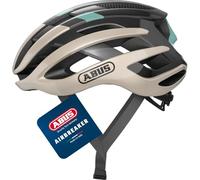 ABUS Casque de vélo de course AirBreaker - Casque de vélo haut de gamme pour le cyclisme professionnel - pour jeunes et adultes - Casque pour femmes et hommes - Or/Turquoise, taille L