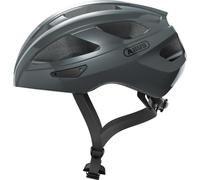 ABUS Casque de vélo de course Macator - Casque de vélo sportif pour débutants - également pour les porteurs de tresses - pour hommes et femmes - Gris brillant, taille S