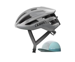 ABUS Casque de vélo de Course PowerDome ACE - avec Race Cap - Casque de vélo léger avec système d'aération Intelligent - Made in Italy - pour Hommes et Femmes