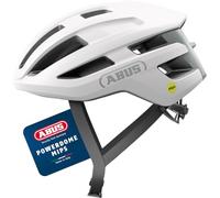 ABUS Casque de vélo de course PowerDome - Casque de vélo léger avec système d'aération intelligent et profil aérodynamique - Made in Italy - pour hommes et femmes - Blanc, taille M