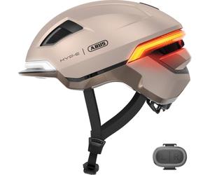 ABUS Casque de vélo HYP-E - Casque avec lumière Frontale, lumière arrière et lumière Clignotante - Convient Aussi pour Faire du vélo sur E-Bike et S-Pedelec - pour Jeunes et Adultes