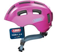 ABUS Casque de vélo Youn-I 2.0 - avec lumière pour Enfants, Adolescents et Jeunes Adultes - pour Filles et garçons