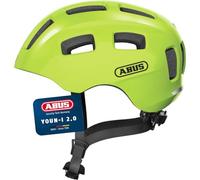 ABUS Casque de vélo Youn-I 2.0 - avec lumière pour enfants, adolescents et jeunes adultes - pour filles et garçons