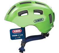 ABUS Casque de vélo Youn-I 2.0 - avec lumière pour enfants, adolescents et jeunes adultes - pour filles et garçons
