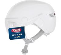 Casque Abus HUD-Y ACE tendance à visière pour vélo ( Pure White / M )