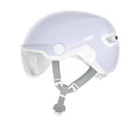 ABUS Casque de Ville HUD-Y ACE - Casque de vélo stylé avec visière et feu arrière LED magnétique et Rechargeable - pour Hommes et Femmes