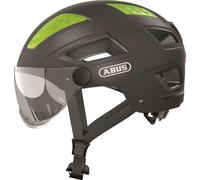 ABUS Casque de ville Hyban 2.0 ACE - Casque de vélo avec visière, invisible et coque dure ABS - pour femmes et hommes - Gris (titane), Taille L (56-61 cm)