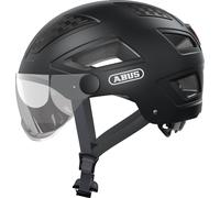 ABUS Casque de ville Hyban 2.0 ACE - Casque de vélo avec visière, invisible et coque dure ABS - pour femmes et hommes - Noir Mat, Taille XL (58-63 cm)