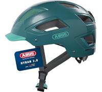 ABUS Casque de ville Hyban 2.0 - Casque de vélo avec feu arrière, coque dure en ABS, bonne forme - pour femmes et hommes