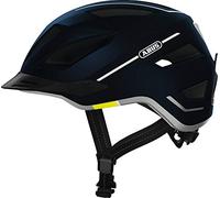ABUS Casque de ville Pedelec 2.0 - Casque de vélo avec feu arrière et capuche de pluie - pour le trafic urbain - pour femmes et hommes