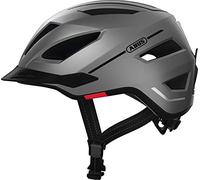 ABUS Casque de ville Pedelec 2.0 - Casque de vélo avec feu arrière et visière anti-pluie - pour le trafic urbain - pour hommes et femmes