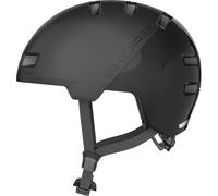 ABUS Casque de ville Skurb ACE - Casque de vélo stylé pour le quotidien, le skate, le BMX ou le longboard - Noir, taille M (55-59 cm)