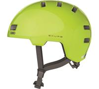 ABUS Casque de ville Skurb - Casque de vélo robuste pour le quotidien, le skate, le BMX ou le longboard - Jaune, taille L (58-61 cm)
