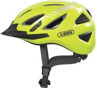 ABUS Casque de ville Urban-I 3.0 - casque de vélo avec feu arrière, visière et fermeture magnétique - pour hommes et femmes