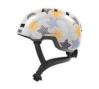 ABUS Casque enfant Skurb Kid – style skateur, robuste, espace pour tresse – Grey Stars M (50–55 cm)