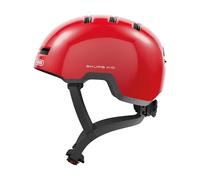 ABUS Casque vélo enfant Skurb Kid – Shiny Red, look skater, espace pour tresse – M (50–55 cm)