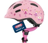 ABUS Casque de vélo Smiley 2.0 – Robuste pour enfants Rose Princess M 50–55 cm