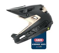 ABUS Casque Fullface AirDrop MIPS - MTB : Downhill, Freeride et Enduro - Casque de VTT avec ventilation optimisée et Ambient Sound Channel - pour adultes