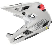 ABUS Casque Fullface AirDrop MIPS - MTB : Downhill, Freeride et Enduro - Casque de VTT avec ventilation optimisée et Ambient Sound Channel - pour adultes, blanc, /XL , taille L|XL (58-62 cm)