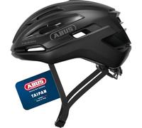 ABUS Casque Gravel Taipan - Casque de vélo pour le gravel - léger, polyvalent et bien ventilé - avec support pour lunettes - pour adolescents, femmes et hommes - taille M, noir
