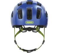 ABUS Casque de vélo Youn-I 2.0 avec lumière pour enfants et adolescents Sparkling Blue M