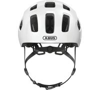 ABUS Casque de vélo Youn-I 2.0 – avec lumière – pour enfants – PEARL WHITE S