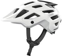 ABUS Casque MTB Moventor 2.0 - Casque de vélo confortable pour le tout-terrain - Casque All-Mountain - pour femmes et hommes - Blanc Mat, Taille L (57-61 cm)