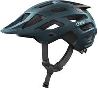 ABUS Casque MTB Moventor 2.0 - Casque de vélo confortable pour le tout-terrain - Casque All-Mountain - pour femmes et hommes - Bleu Mat, Taille L (57-61 cm)