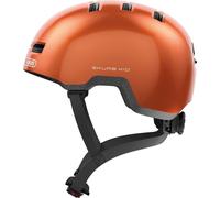ABUS Casque pour enfants Skurb Kid - casque de vélo robuste au look skater avec place pour une tresse et designs variés - pour filles et garçons - Orange, taille S (45-50 cm)