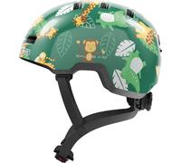 ABUS Casque pour enfants Skurb Kid - casque de vélo robuste au look skater avec place pour une tresse et designs variés - pour filles et garçons - vert avec motif jeune, taille M (50-55 cm)