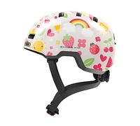 ABUS Casque pour enfants Skurb Kid - casque de vélo robuste au look skater avec place pour une tresse et designs variés - pour filles et garçons - Beige, taille S