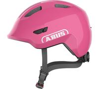 ABUS Casque pour enfants Smiley 3.0 - Casque de vélo avec ajustement profond, designs adaptés aux enfants & place pour une tresse - pour filles et garçons - Rose brillant, taille M (50-55 cm)