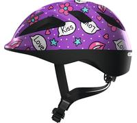 ABUS Casque pour enfants Smooty 2.0 - Casque de vélo robuste pour les petits enfants dans le siège passager - pour filles et garçons - Violet avec motif, taille M (50-55 cm)