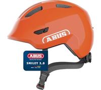 ABUS Casque Smiley 3.0 pour enfants - Casque de vélo avec coupe basse, designs adaptés aux enfants & place pour une tresse - pour filles et garçons