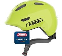 ABUS Casque Smiley 3.0 pour enfants - Casque de vélo avec coupe basse, designs adaptés aux enfants & place pour une tresse - pour filles et garçons
