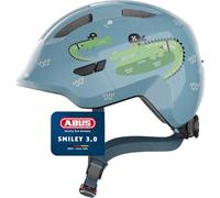 ABUS Casque Smiley 3.0 pour enfants - Casque de vélo avec coupe basse, designs adaptés aux enfants & place pour une tresse - pour filles et garçons