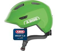 ABUS Casque Smiley 3.0 pour enfants - Casque de vélo avec coupe basse, designs adaptés aux enfants & place pour une tresse - pour filles et garçons
