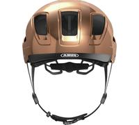 ABUS Casque de ville Hyban 2.0 – feu arrière, coque dure en ABS, unisexe – Chrome rosé M