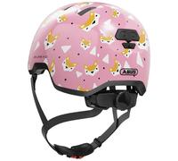 ABUS Casque enfant Skurb Kid – look skater, robuste, place pour une tresse – Rose renards Taille M