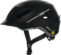 ABUS Casque vélo Pedelec 2.0 MIPS – avec feu arrière, visière – Velvet Black M (52-57 cm)