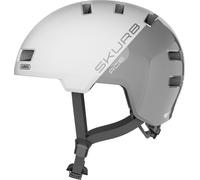 ABUS Casque Urbain Skurb ACE, Argent/Blanc, Taille S